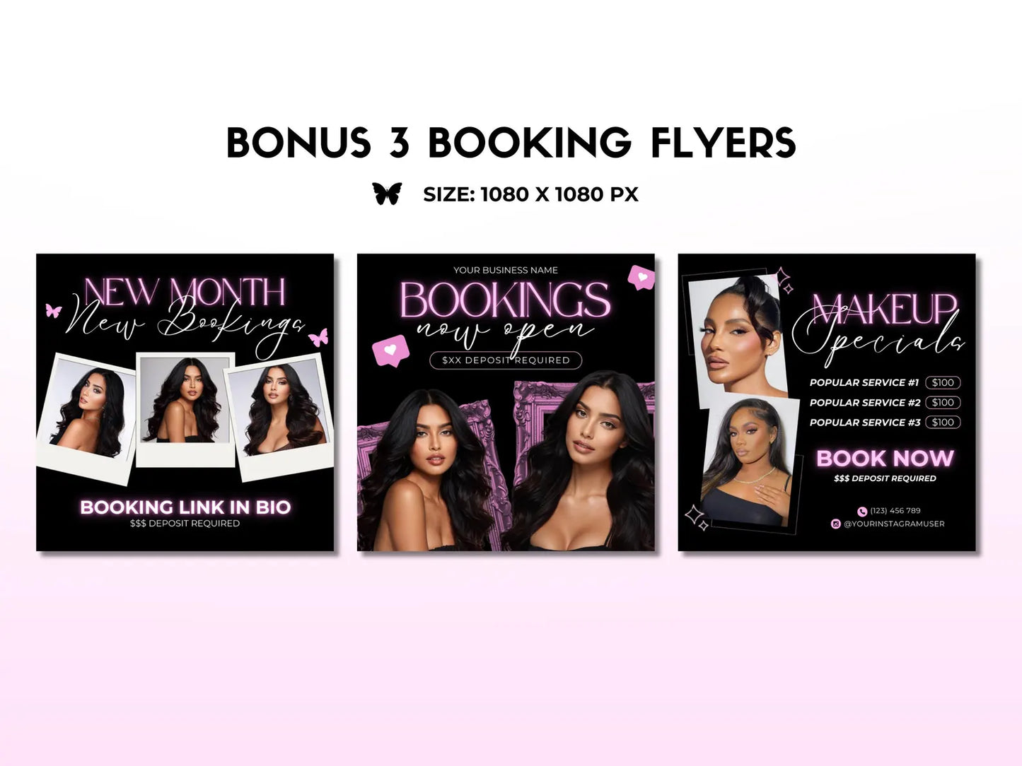 Website Booking Glam - Modèle 100% Personnalisable