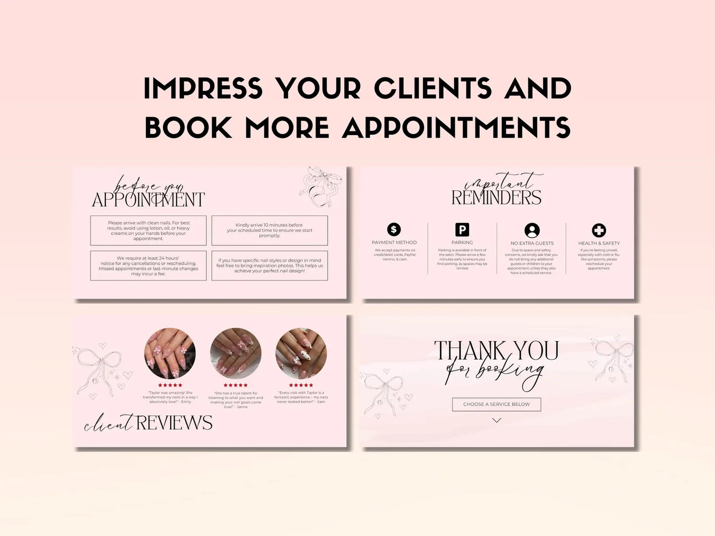 Website Pretty Nails - Modèle 100% Personnalisable