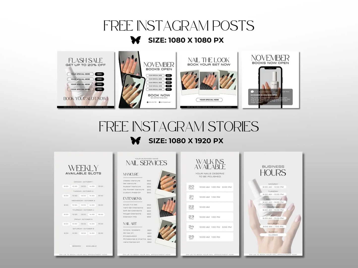 Website Nail Art Gallery - Modèle 100% Personnalisable