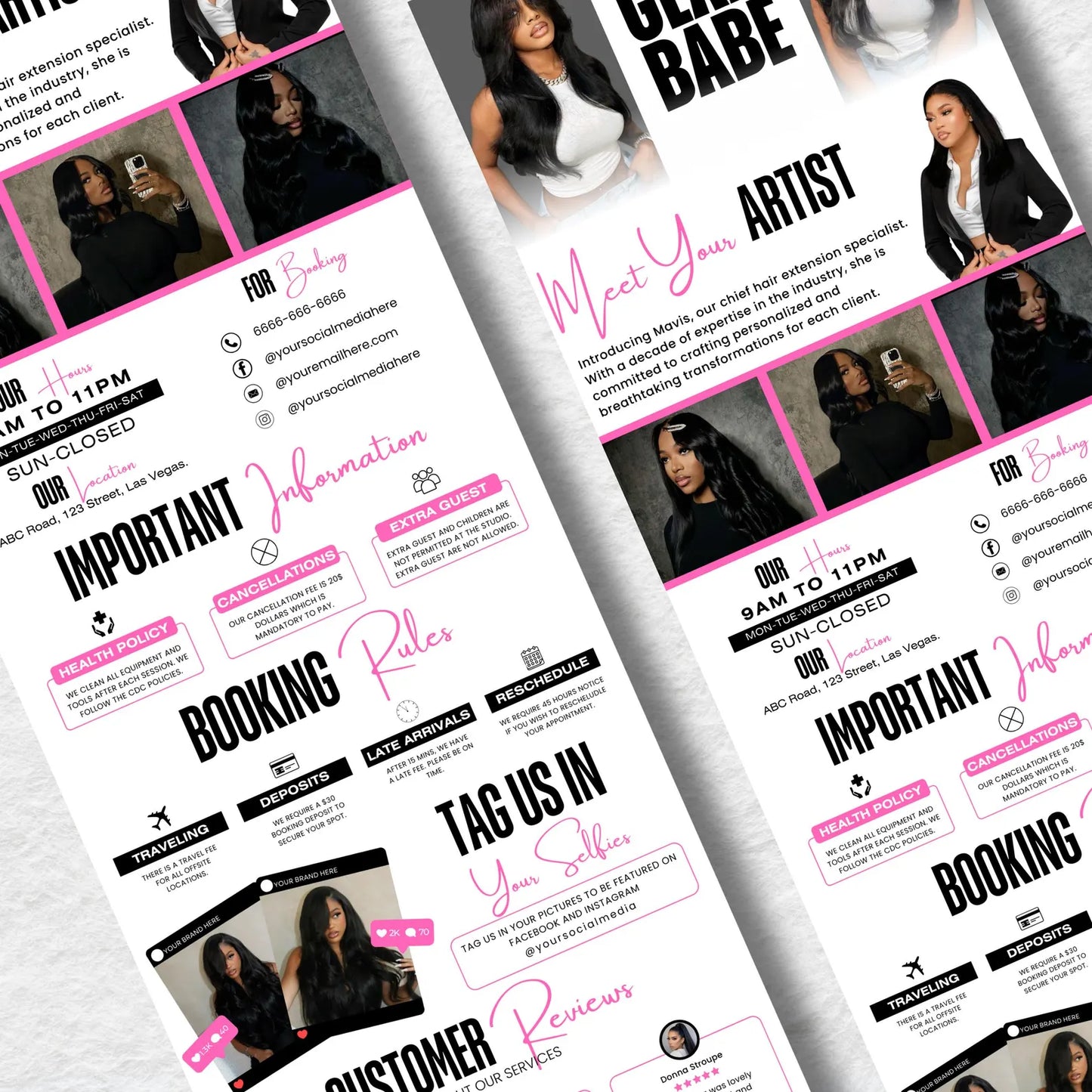 Website Hair Tech Pro - Modèle 100% Personnalisable