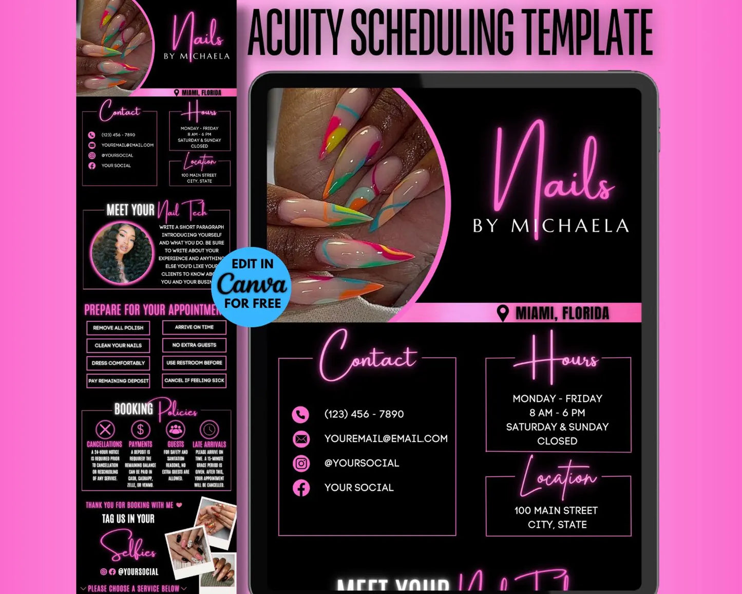 Website Nail Artist Edition - Modèle 100% Personnalisable