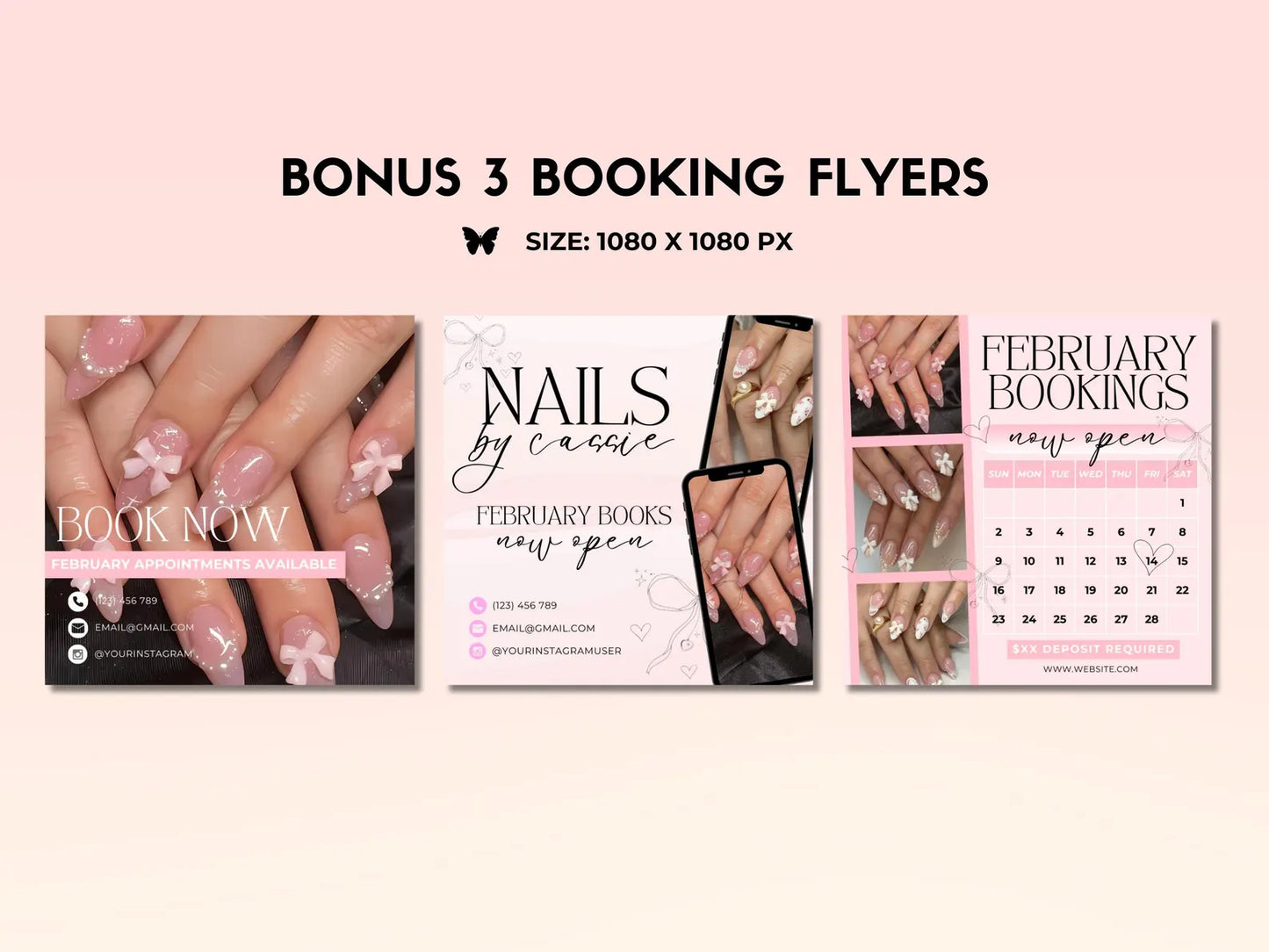 Website Pretty Nails - Modèle 100% Personnalisable