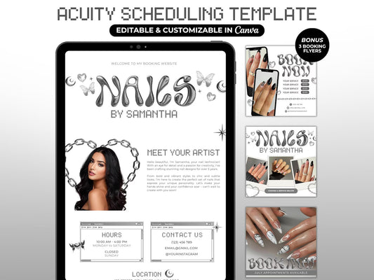 Website Nail Tech Elite - Modèle 100% Personnalisable
