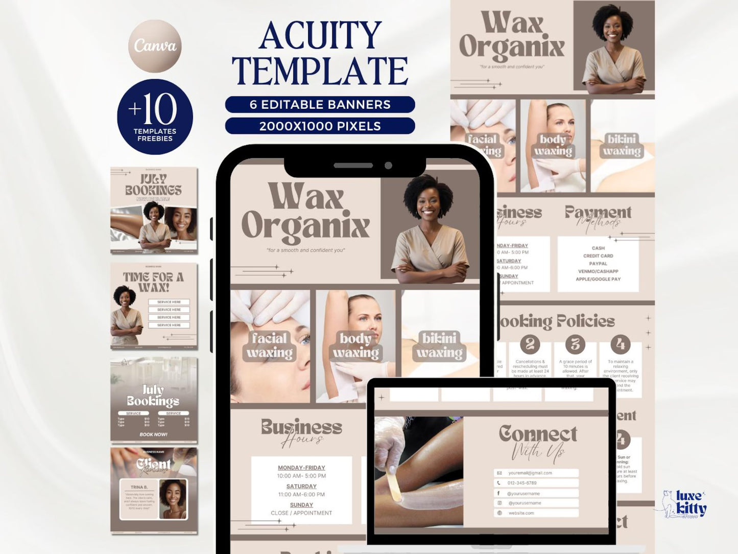 Website Waxing Specialist - Modèle 100% Personnalisable