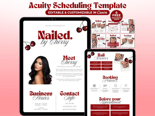 Website Glamour Nail Studio - Modèle 100% Personnalisable