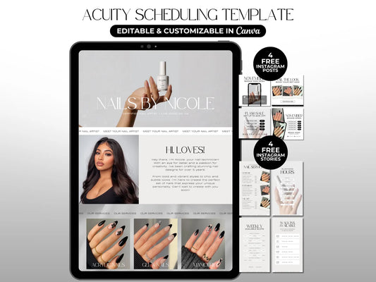 Website Nail Art Gallery - Modèle 100% Personnalisable