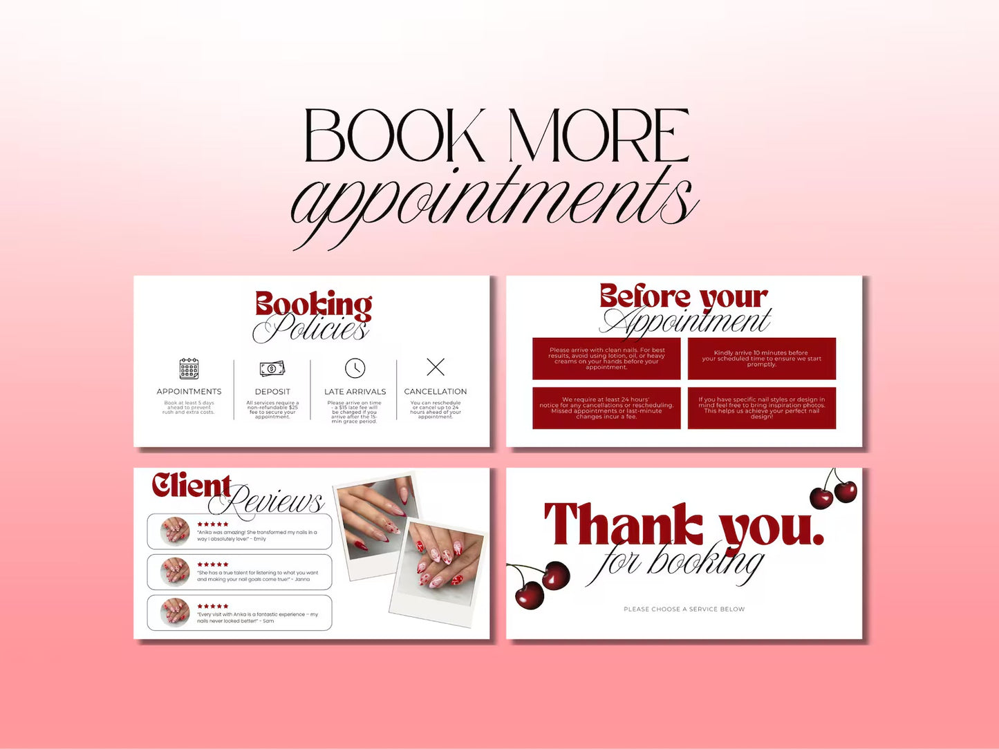 Website Glamour Nail Studio - Modèle 100% Personnalisable